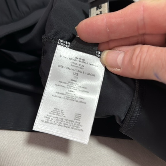 Talbots X Miraclesuit NWOT Black Swim Skirt size 10 - Picture 3 of 11